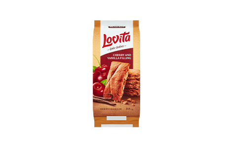 Lovita Teasütemény Epres ízesítésű 168g