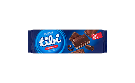 Tibi étcsokoládé tejkrémmel és ostyával 265g