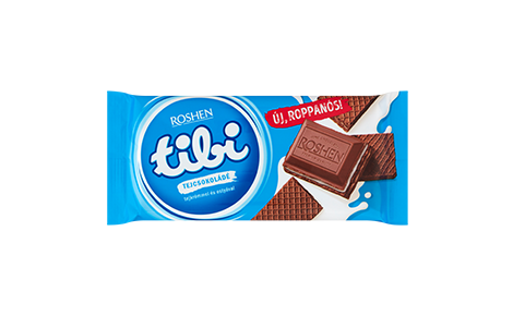 Tibi tejcsokoládé tejkrémmel és kakaós ostyával 90g